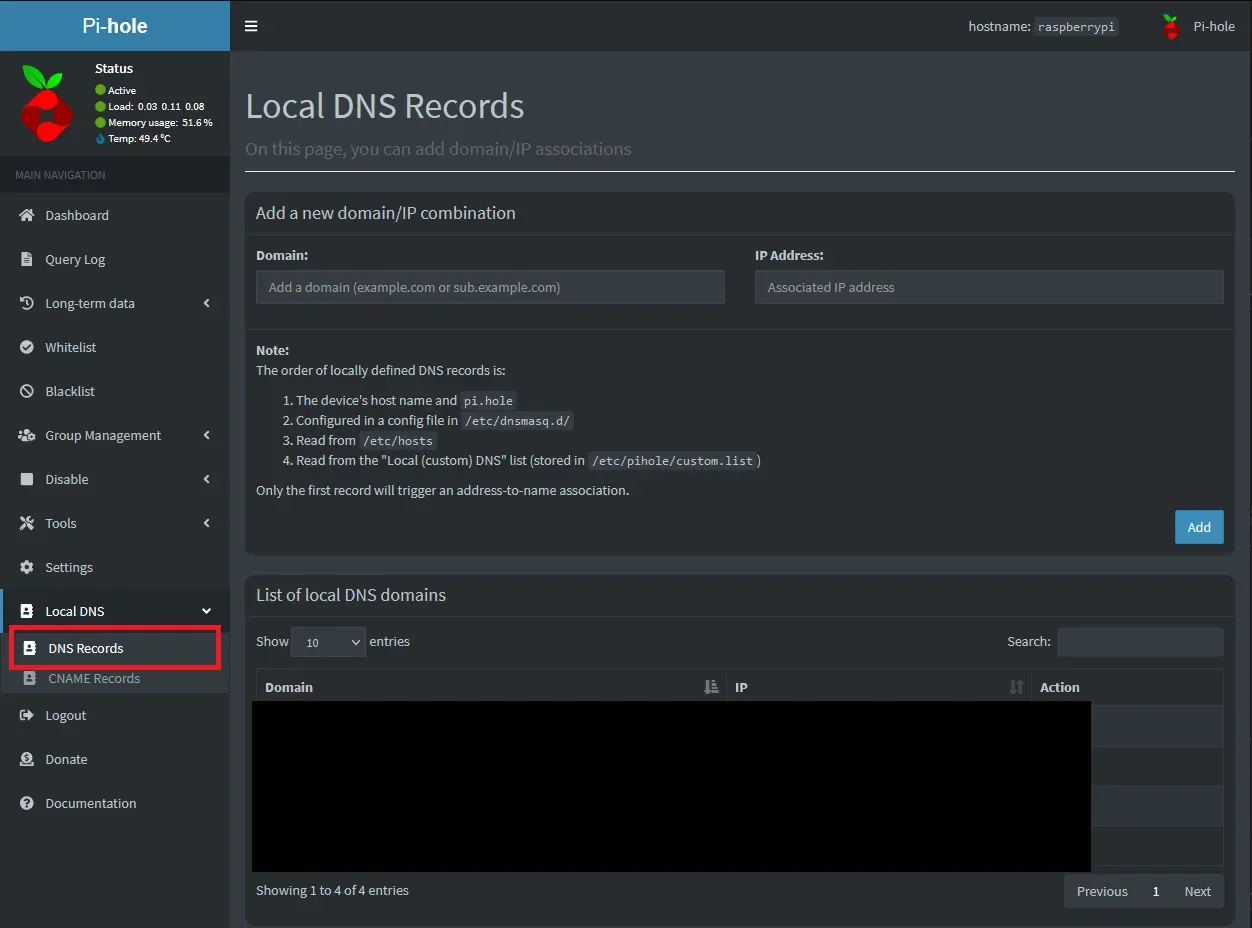 pi-hole-dns-records