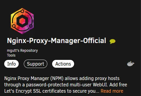 Nginx Proxy Manager