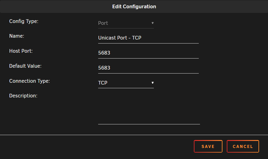 UNRAID Docker TCP Port